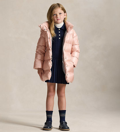 Polo Ralph Lauren Dunfrakke - Celia - Hint Of Pink Metallic