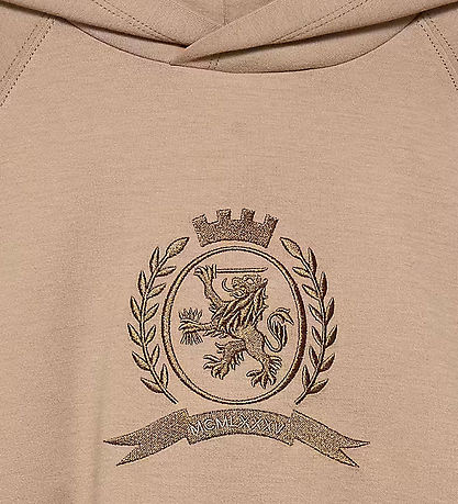 Tommy Hilfiger Hættetrøje - Tonal Chest - Malted Milk