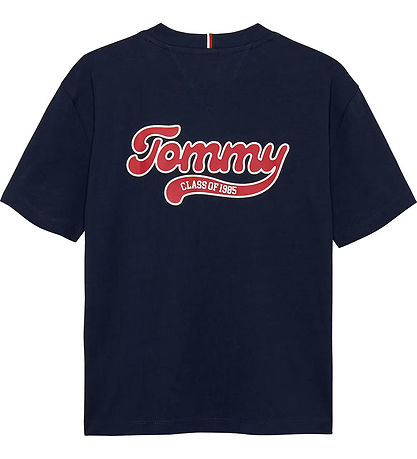 Tommy Hilfiger T-shirt - Varsity Front Back - Dark Night Navy m.
