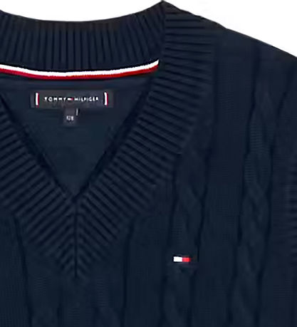 Tommy Hilfiger Vest - Strik - Dark Night Navy