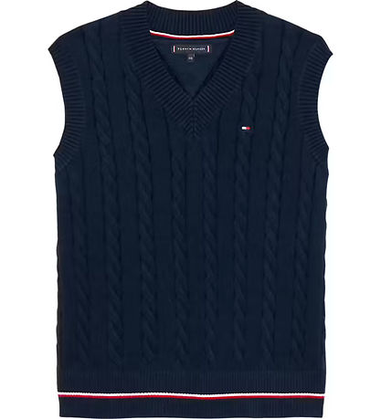 Tommy Hilfiger Vest - Strik - Dark Night Navy
