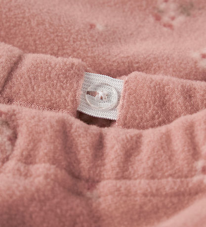 Lil' Atelier Fleecejakke - NmfLaspektra - Misty Rose m. Blomster