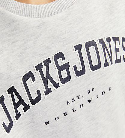 Jack & Jones Sweatshirt - JjeCaleb - White Melange
