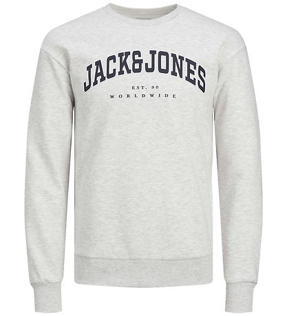 Jack & Jones Sweatshirt - JjeCaleb - White Melange