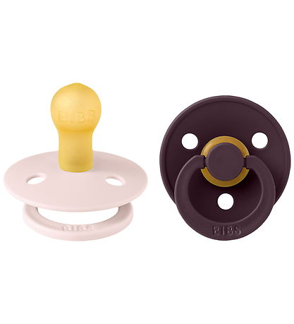BIBS Colour Sutter - Str. 1 - 2-pak - Rund - Petal/Plum