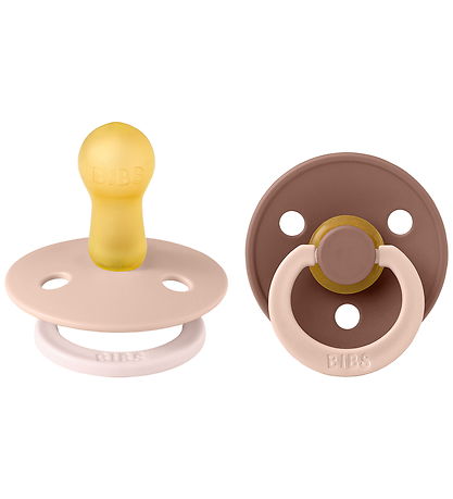 BIBS Colour Sutter - Str. 2 - 2-pak - Rund - Blush Woodchuck Mix