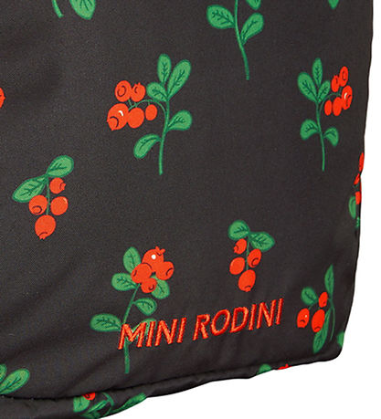 Mini Rodini Rygsæk - Sort m. Tyttebær
