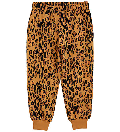 Mini Rodini Sweatpants - Leopard - Beige