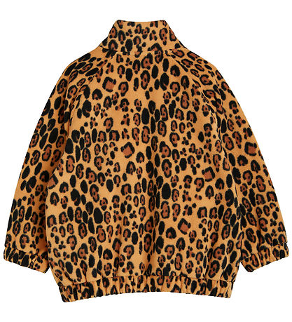 Mini Rodini Fleecejakke - Leopard - Beige