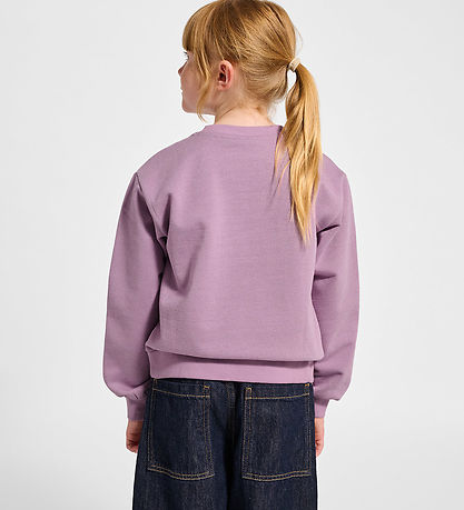 Hummel Sweatshirt - HmlJR Musse - Lavender Mist/Glitter