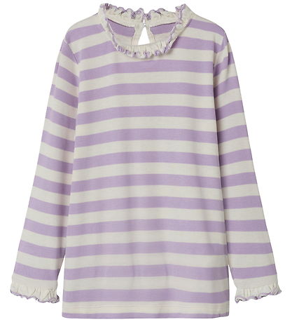 Name It Bluse - NmfPrakula - Lavendula/Bright White
