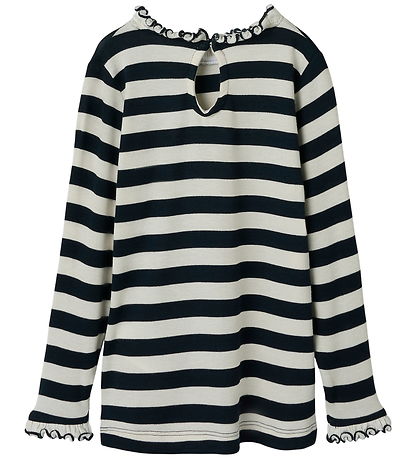 Name It Bluse - NmfPrakula - Dark Sapphire/Bright White