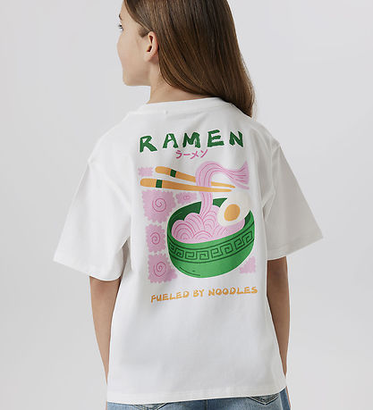 Name It T-shirt - NkfFannie - Bright White/Ramen
