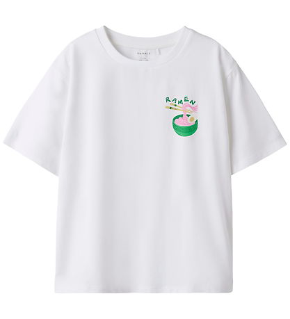 Name It T-shirt - NkfFannie - Bright White/Ramen