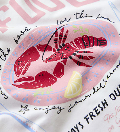 Name It T-shirt - NkfFannie - Bright White/Seafood