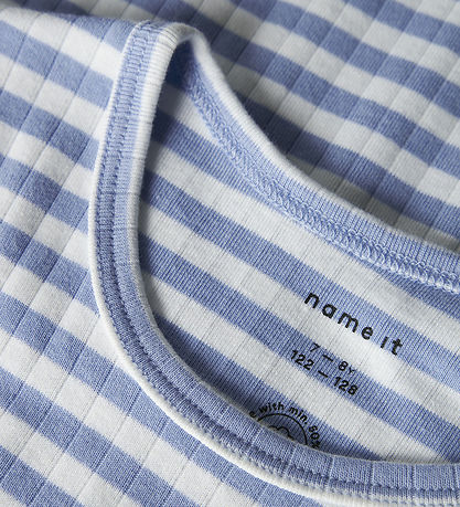 Name It T-shirt - Rib - NkfSuraja - Serenity/Bright White