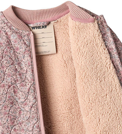 Wheat Termojakke m. Fleece - Helga - Soft Lavender Flowers