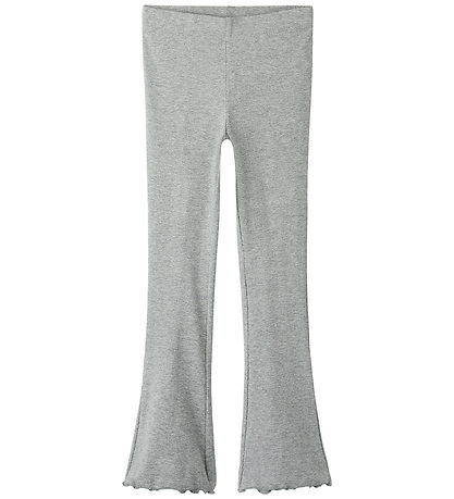 Name It Leggings - Rib - Noos - NkfNakal - Grey Melange