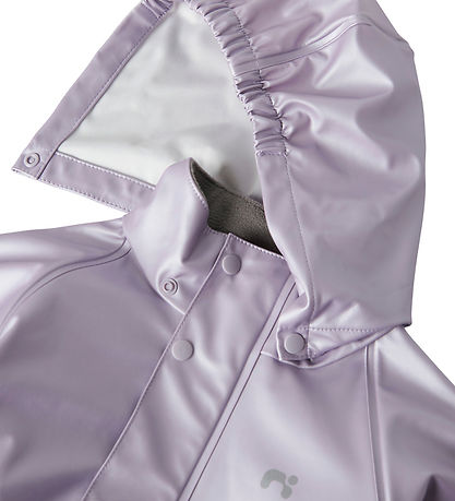 Name It Regntøj m. Fleece - NmfDry - Misty Lilac