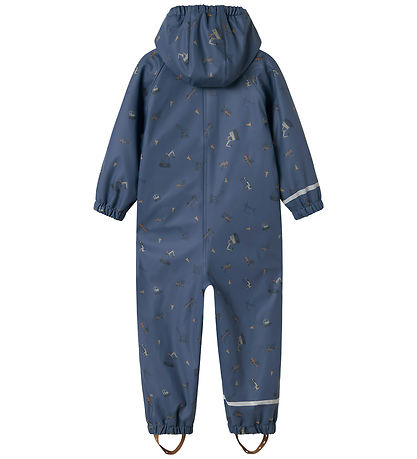 Name It Regndragt m. Fleece - NmmDry - Vintage Indigo