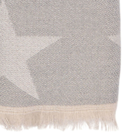 Kids Only Tørklæde - strik - KogBrina - Light Grey Melange/Stars