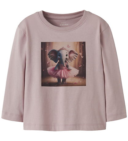 Name It Bluse - NmfVotea - Burnished Lilac/Ballerina Elephant
