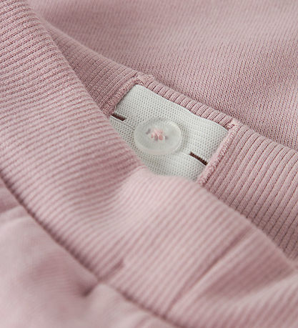 Name It Sweatpants - NmfVima - Burnished Lilac/Heart Embroidery
