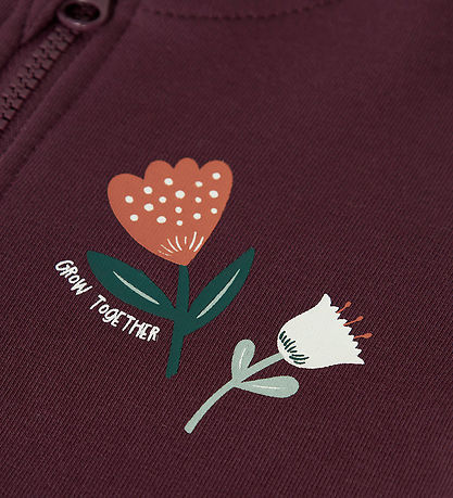 Name It Sweatcardigan - NbfVrillie - Fig/Flowers