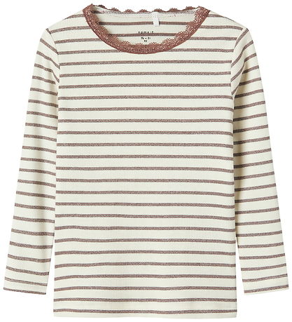 Name It Bluse - Slim - NmfNette - Peppercorn
