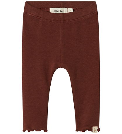 Lil Atelier Leggings - NbfGayo - Hot Chocolate