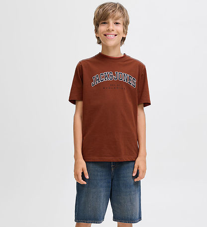Jack & Jones T-shirt - JjeCaleb - Burnt Henna