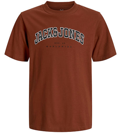 Jack & Jones T-shirt - JjeCaleb - Burnt Henna