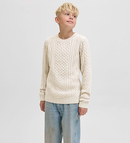 Jack & Jones Bluse - Strik - JprBlusean - Silver Lining/Melange