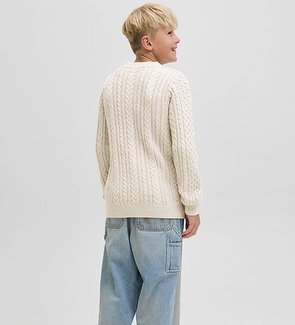 Jack & Jones Bluse - Strik - JprBlusean - Silver Lining/Melange