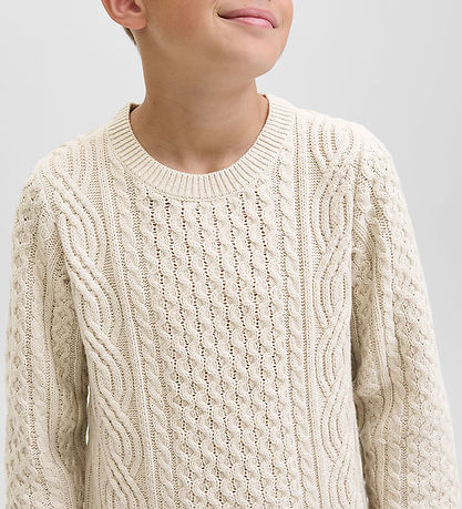 Jack & Jones Bluse - Strik - JprBlusean - Silver Lining/Melange
