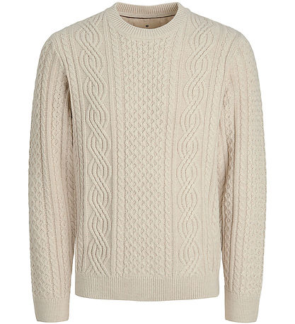 Jack & Jones Bluse - Strik - JprBlusean - Silver Lining/Melange