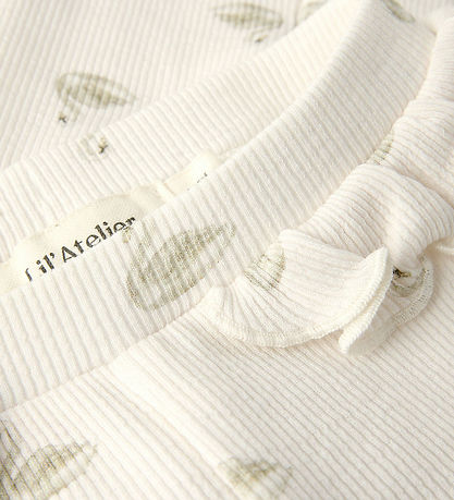 Lil' Atelier leggins - Rib - NbfGavo - Pastel Parchment/Swan