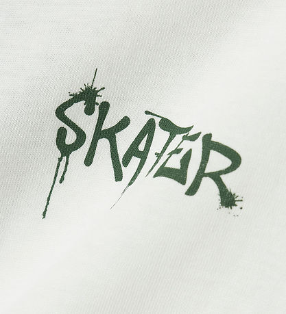Name It T-shirt - NkmNotti - Cloud Dancer/Garden topiary