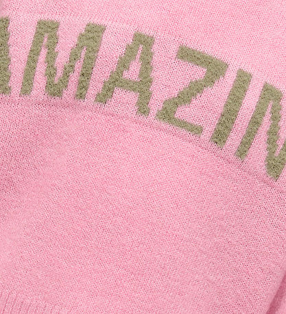 Kids Only Bluse - Strik - KogAmour - Sea Pink/Amazing/Mermaid