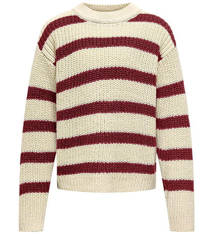 Kids Only Bluse - Strik - Noos - KogJusty - Eggnog/Cabernet