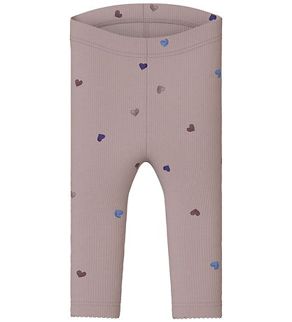 Name It Leggings - Rib - Noos - NbfNutti - Burnished Lilac