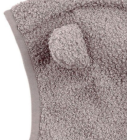 Mini A Ture Elefanthue - 1-lags - Teddyfleece - MatJeffi - Zinc 