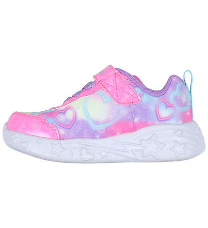 Skechers Sko m. Lys - Unicorn Charmer - Pink/Multi