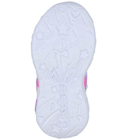 Skechers Sko m. Lys - Unicorn Charmer - Pink/Multi