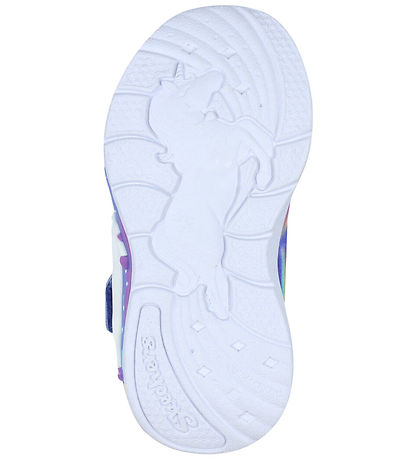 Skechers Sko m. Lys - Unicorn Chaser - Blue/Multi