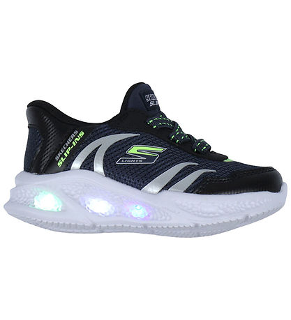 Skechers Sko m. Lys - Meteor-Lights - Navy/Black
