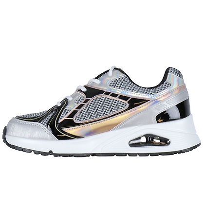 Skechers Sko - Platinum Flash - Sølv/Sort