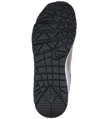 Skechers Sko - Platinum Flash - Sølv/Sort