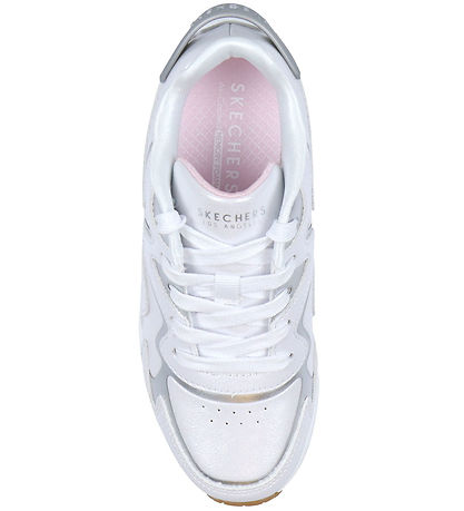 Skechers Sko - Wavy Shimmer - Hvid/Sølv