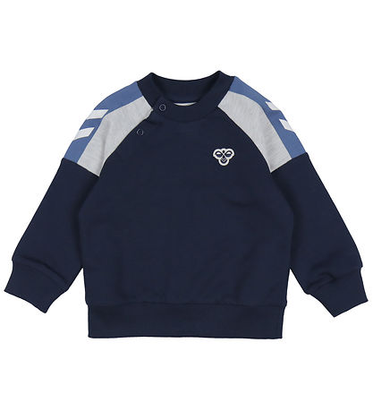 Hummel Sweatshirt - HmlMini - Dress Blues m. Logo